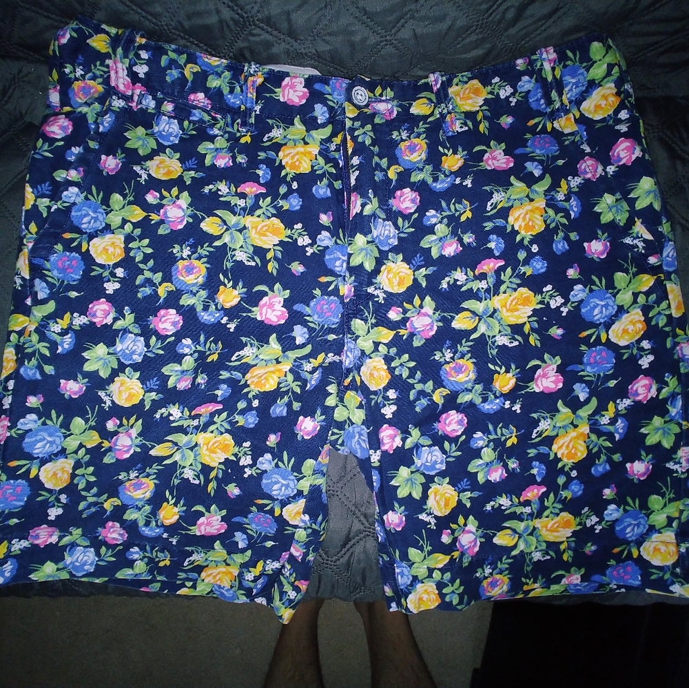 Ralph Lauren Polo floral pattern men's shorts.